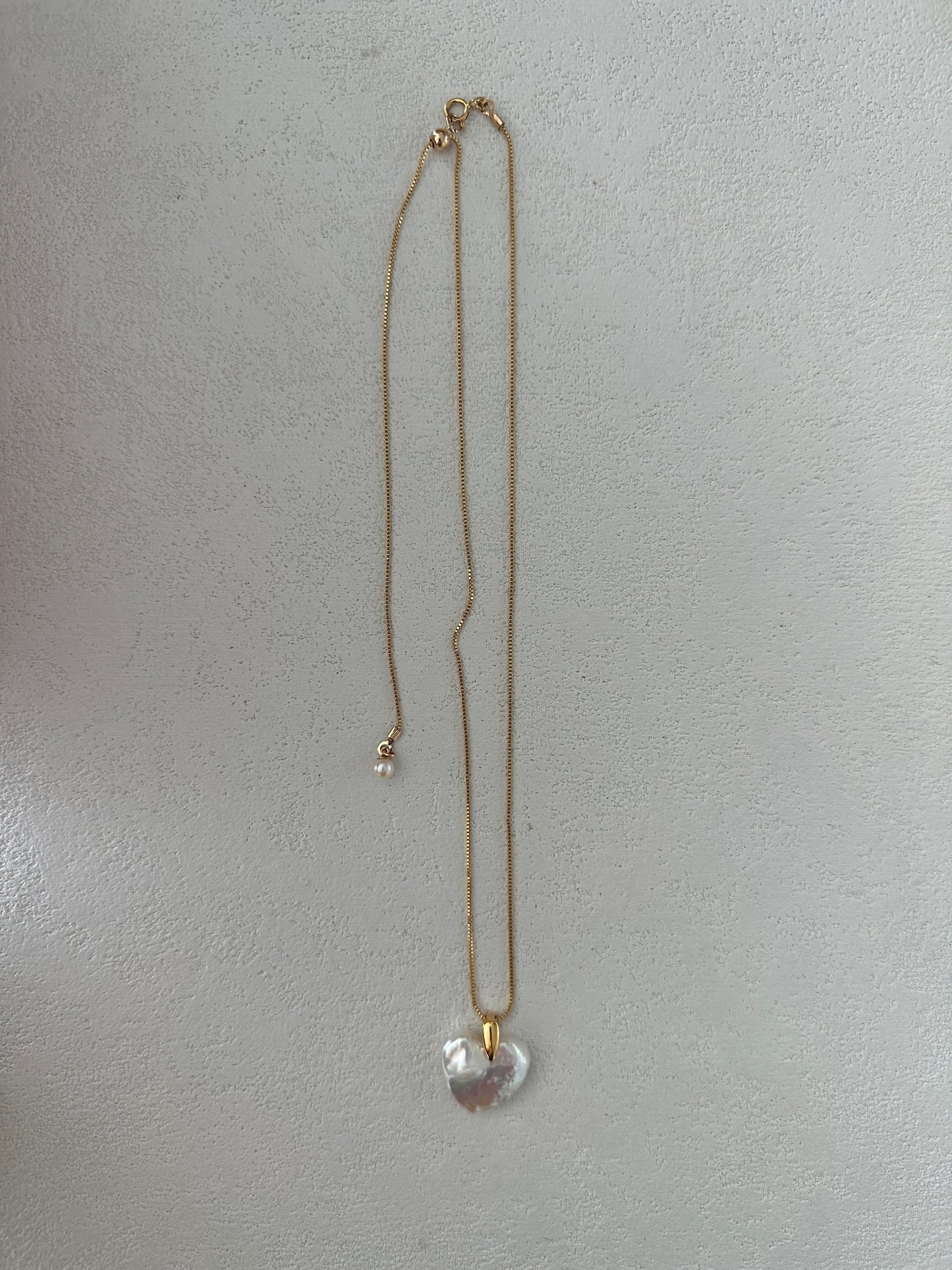 Heart-Shaped Pearl S925 Sterling Sliver Necklace Natural Baroque Pearl Necklace Anniversary Gift Handmade Pendant