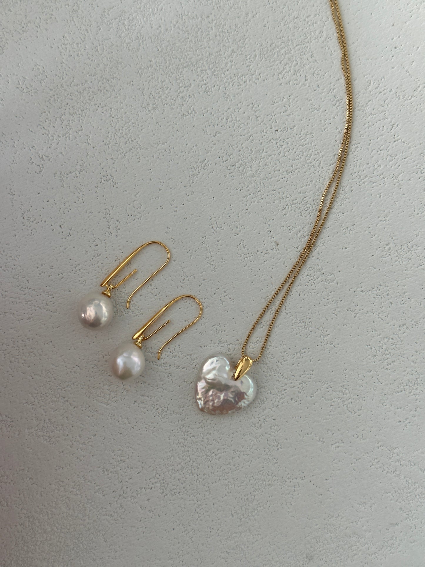 Heart-Shaped Pearl S925 Sterling Sliver Necklace Natural Baroque Pearl Necklace Anniversary Gift Handmade Pendant
