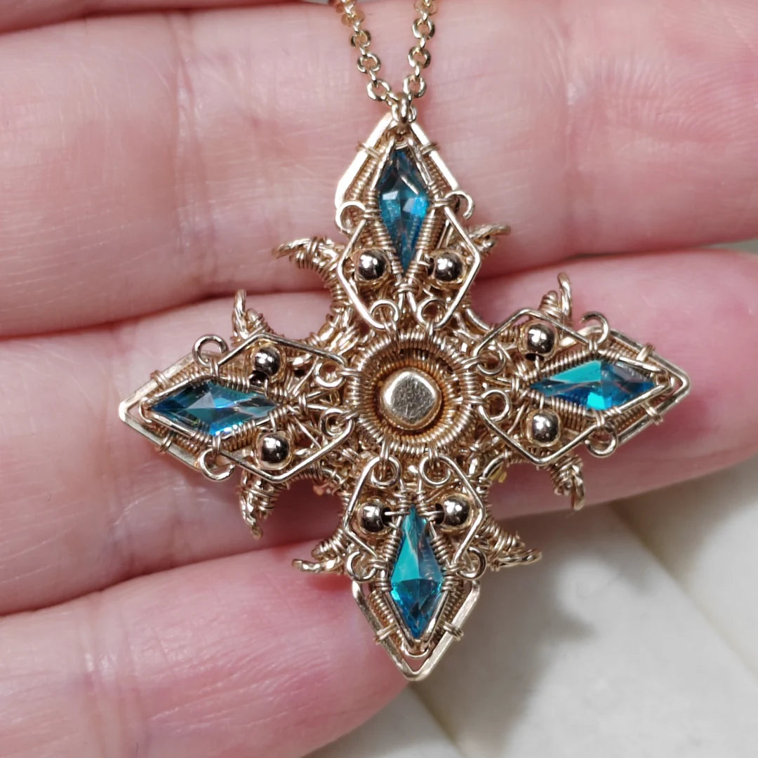 Artemis Moonstone Pendant Necklace -Handmade Wire Wrapped crystal Jewelry