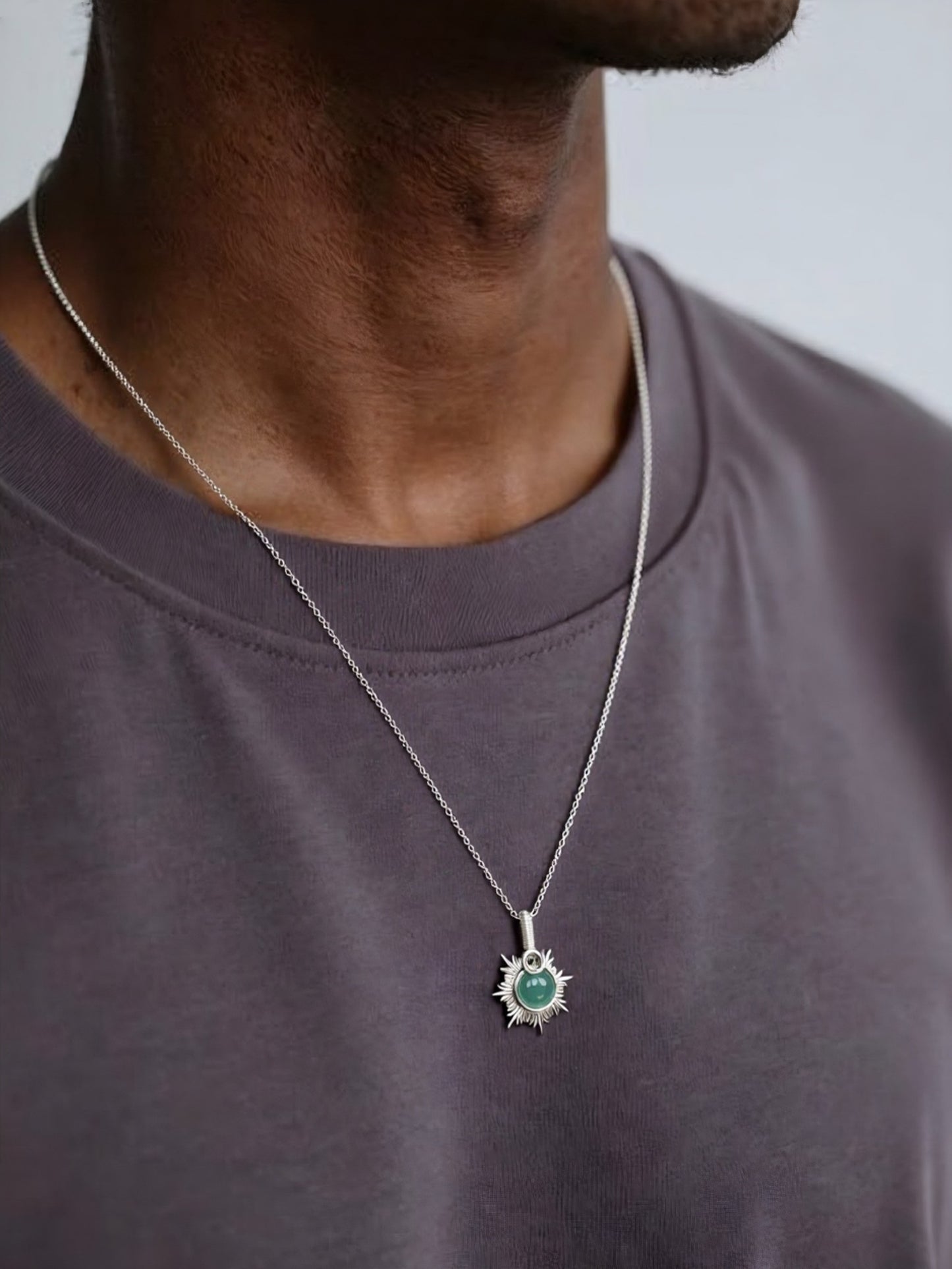 Sun  Necklace, Crystal Pendant, Healing Crystal Necklace for Women