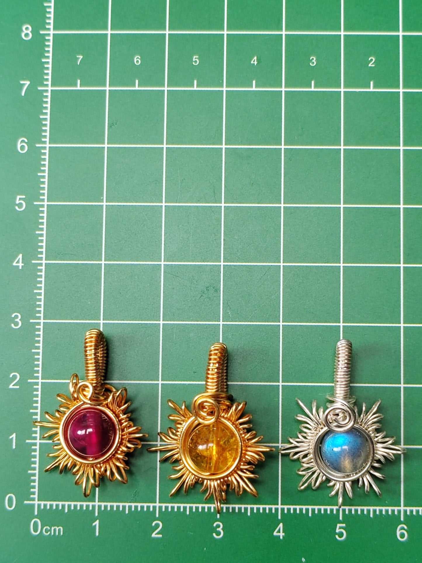 Sun  Necklace, Crystal Pendant, Healing Crystal Necklace for Women